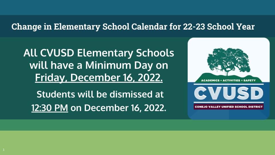  Elementary Minimum Day Dec. 2022